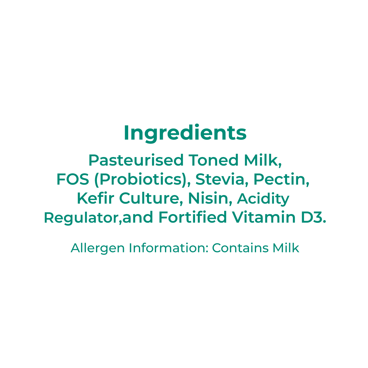 Sugar-Free Kefir Milk (180 ml)